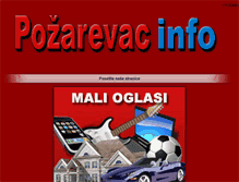 Tablet Screenshot of pozarevacinfo.rs